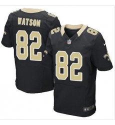 Nike New Orleans Saints #82 Benjamin Watson Black Team Color Mens Stitched NFL Elite Jersey
