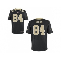 Nike New Orleans Saints 84 Kenny Stills Black Elite NFL Jersey