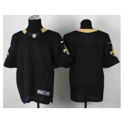 Nike New Orleans Saints Blank Black Elite NFL Jersey