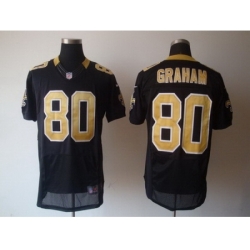 Nike New orleans Saints 80 Jimmy Graham black Elite NFL Jersey