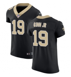 Nike Saints #19 Ted Ginn Jr Black Team Color Mens Stitched NFL Vapor Untouchable Elite Jersey