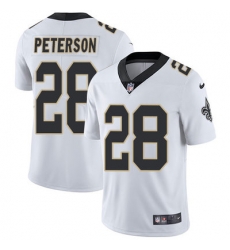 Nike Saints #28 Adrian Peterson White Mens Stitched NFL Vapor Untouchable Limited Jersey