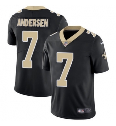 Nike Saints #7 Morten Andersen Black Team Color Mens Stitched NFL Vapor Untouchable Limited Jersey