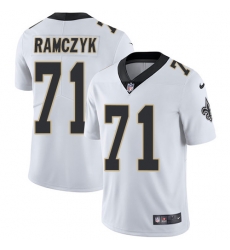 Nike Saints #71 Ryan Ramczyk White Mens Stitched NFL Vapor Untouchable Limited Jersey