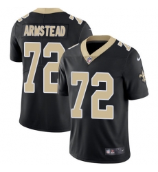 Nike Saints 72 Terron Armstead Black Team Color Mens Stitched NFL Vapor Untouchable Limited Jersey