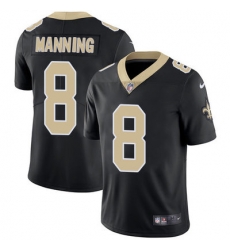 Nike Saints #8 Archie Manning Black Team Color Mens Stitched NFL Vapor Untouchable Limited Jersey