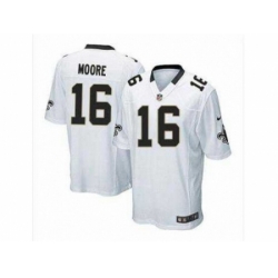 Nike new orleans saints 16 lance moore white game NFL Jersey