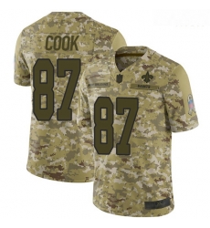 Saints 87 Jared Cook Camo Men Stitched Football Limited 2018 Salute To Service Jersey