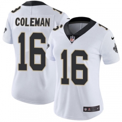 Nike Saints #16 Brandon Coleman White Womens Stitched NFL Vapor Untouchable Limited Jersey