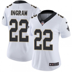 Nike Saints #22 Mark Ingram White Womens Stitched NFL Vapor Untouchable Limited Jersey