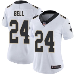 Nike Saints #24 Vonn Bell White Womens Stitched NFL Vapor Untouchable Limited Jersey