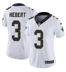 Nike Saints #3 Bobby Hebert White Womens Stitched NFL Vapor Untouchable Limited Jersey
