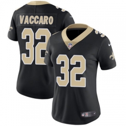 Nike Saints #32 Kenny Vaccaro Black Team Color Womens Stitched NFL Vapor Untouchable Limited Jersey