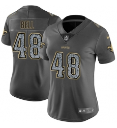 Nike Saints #48 Vonn Bell Gray Static Womens NFL Vapor Untouchable Game Jersey