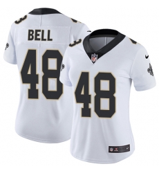 Nike Saints #48 Vonn Bell White Womens Stitched NFL Vapor Untouchable Limited Jersey