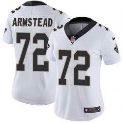 Nike Saints 72 Terron Armstead White Womens Stitched NFL Vapor Untouchable Limited Jersey