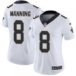 Nike Saints #8 Archie Manning White Womens Stitched NFL Vapor Untouchable Limited Jersey