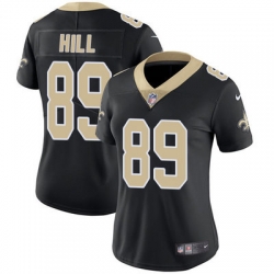 Nike Saints #89 Josh Hill Black Team Color Womens Stitched NFL Vapor Untouchable Limited Jersey