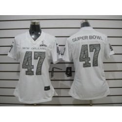 Nike Women New Orleans Saints #47 Th Super Bowl Limited Jerseys