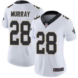 Saints 28 Latavius Murray White Womens Stitched Football Vapor Untouchable Limited Jersey