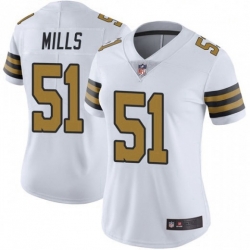 Women New Orleans Saints 51 Sam Mills Color Rush Limited Jersey