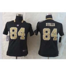 Women Nike New Orleans Saints #84 Stills Black Jerseys