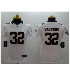 Women's Nike New Orleans Saints #32 Kenny Vaccaro White Stitched NFL Limited Jersey