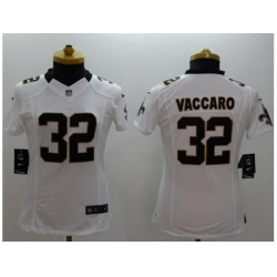 Women's Nike New Orleans Saints #32 Kenny Vaccaro White Stitched NFL Limited Jersey