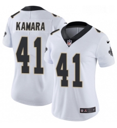 Womens Nike New Orleans Saints 41 Alvin Kamara Elite White NFL Jersey