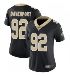 Womens Nike New Orleans Saints 92 Marcus Davenport Olive Gold Stitched NFL Limited 2017 Salute to Service Jersey