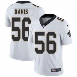 Nike Saints #56 DeMario Davis White Youth Stitched NFL Vapor Untouchable Limited Jersey