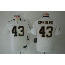 Nike Youth New Orleans Saints #43 Darren Sproles White Limited Jerseys