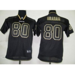 Nike Youth New Orleans Saints #80 Jimmy Graham Black Jerseys[Lights out]