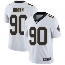 Saints 90 Malcom Brown White Youth Stitched Football Vapor Untouchable Limited Jersey