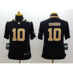 Youth Nike New Orleans Saints #10 Brandin Cooks black jerseys