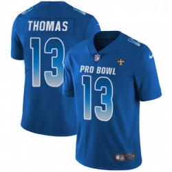 Youth Nike New Orleans Saints 13 Michael Thomas Limited Royal Blue 2018 Pro Bowl NFL Jersey