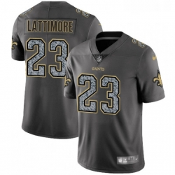 Youth Nike New Orleans Saints 23 Marshon Lattimore Gray Static Vapor Untouchable Limited NFL Jersey