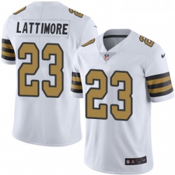 Youth Nike New Orleans Saints 23 Marshon Lattimore Limited White Rush Vapor Untouchable NFL Jersey