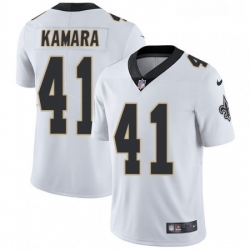 Youth Nike New Orleans Saints 41 Alvin Kamara White Vapor Untouchable Limited Player NFL Jersey