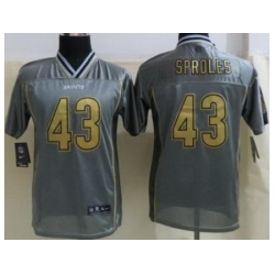 Youth Nike New Orleans Saints 43 Darren Sproles Grey Jersey(Vapor Elite)