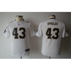 Youth Nike New Orleans Saints #43 Darren Sproles White Jerseys