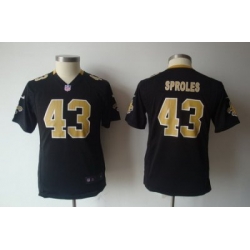 Youth Nike New Orleans Saints #43 Darren Sproles black Jerseys