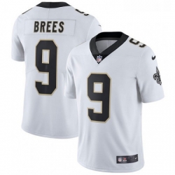Youth Nike New Orleans Saints 9 Drew Brees White Vapor Untouchable Limited Player NFL Jersey