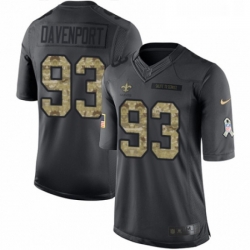 Youth Nike New Orleans Saints 93 Marcus Davenport Gray Static Vapor Untouchable Limited NFL Jersey