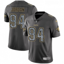 Youth Nike New Orleans Saints 94 Cameron Jordan Gray Static Vapor Untouchable Limited NFL Jersey