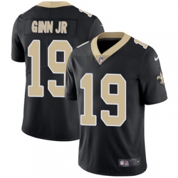 Youth Nike Saints #19 Ted Ginn Jr Black Team Color Stitched NFL Vapor Untouchable Limited Jersey