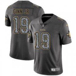 Youth Nike Saints #19 Ted Ginn Jr Gray Static NFL Vapor Untouchable Game Jersey