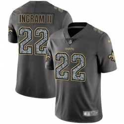 Youth Nike Saints #22 Mark Ingram II Gray Static NFL Vapor Untouchable Game Jersey