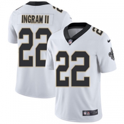 Youth Nike Saints #22 Mark Ingram II White Stitched NFL Vapor Untouchable Limited Jersey
