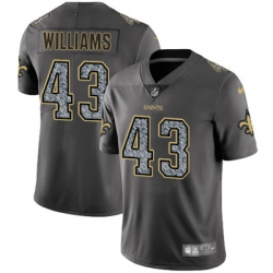 Youth Nike Saints #43 Marcus Williams Gray Static NFL Vapor Untouchable Game Jersey